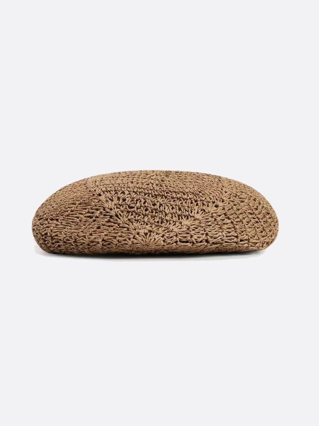 Sac de plage en paille tressée