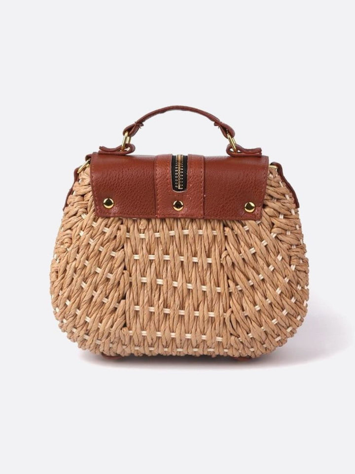 Sac besace paille
