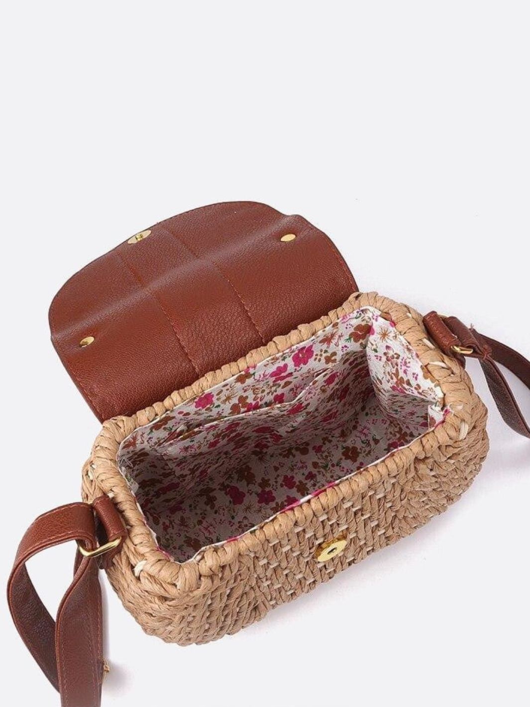 Sac besace paille