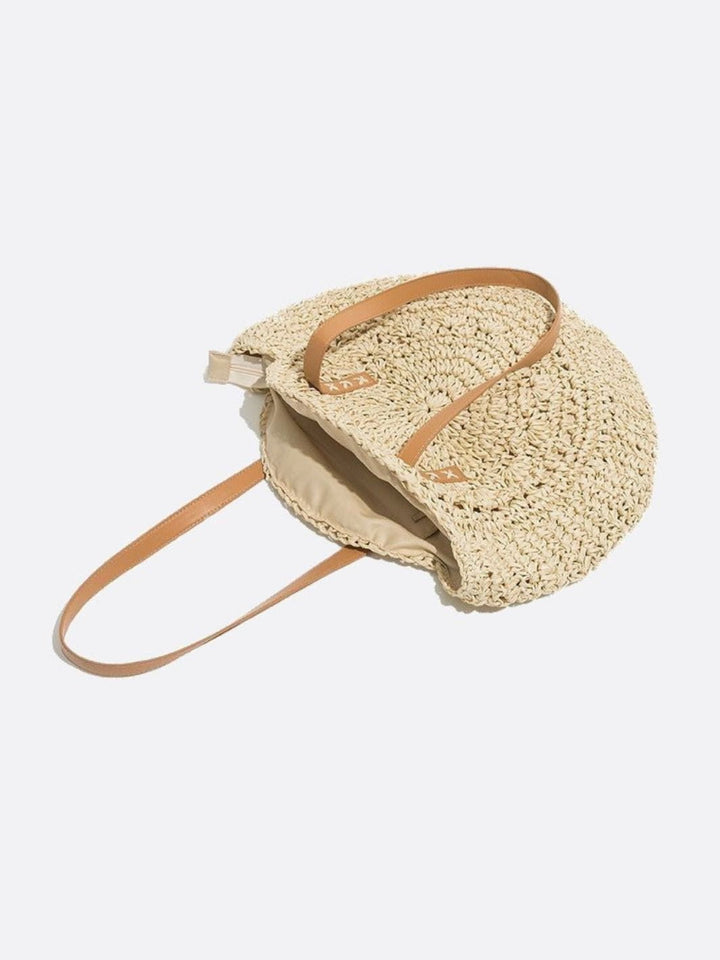 Sac en paille et crochet