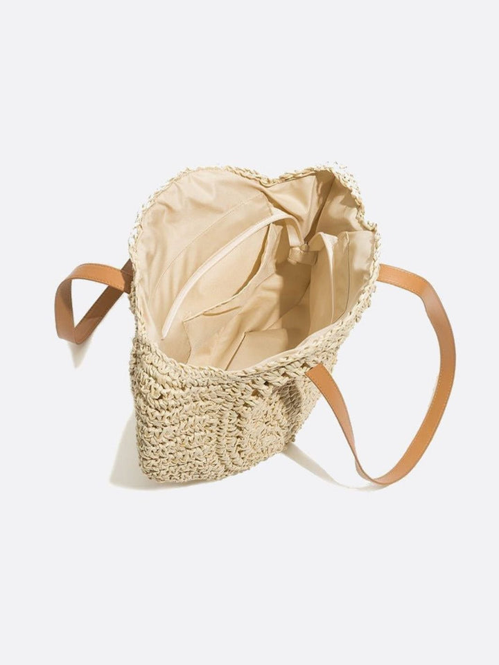 Sac en paille et crochet